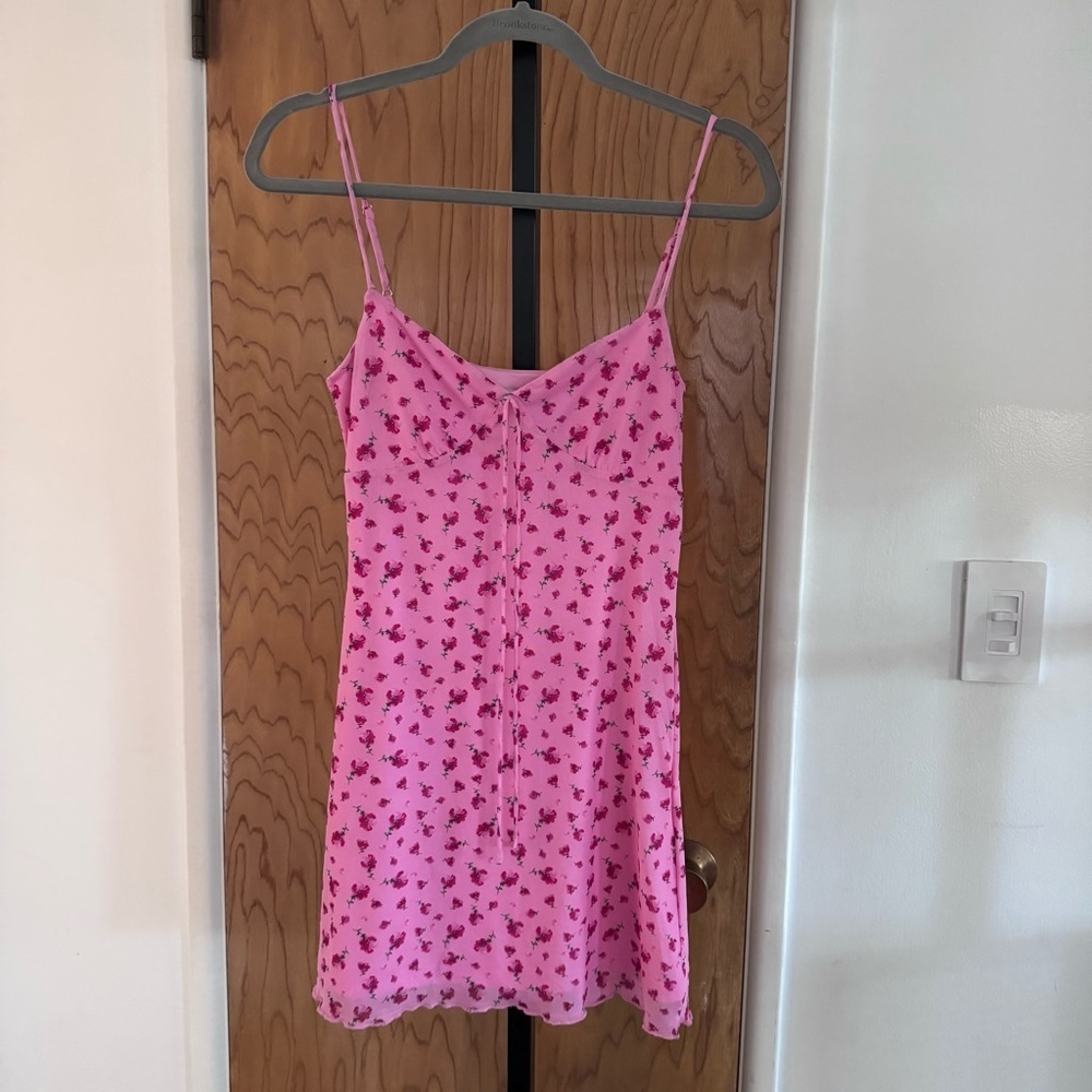 Hello Molly Pink Floral Camisole Slip Dress size 4